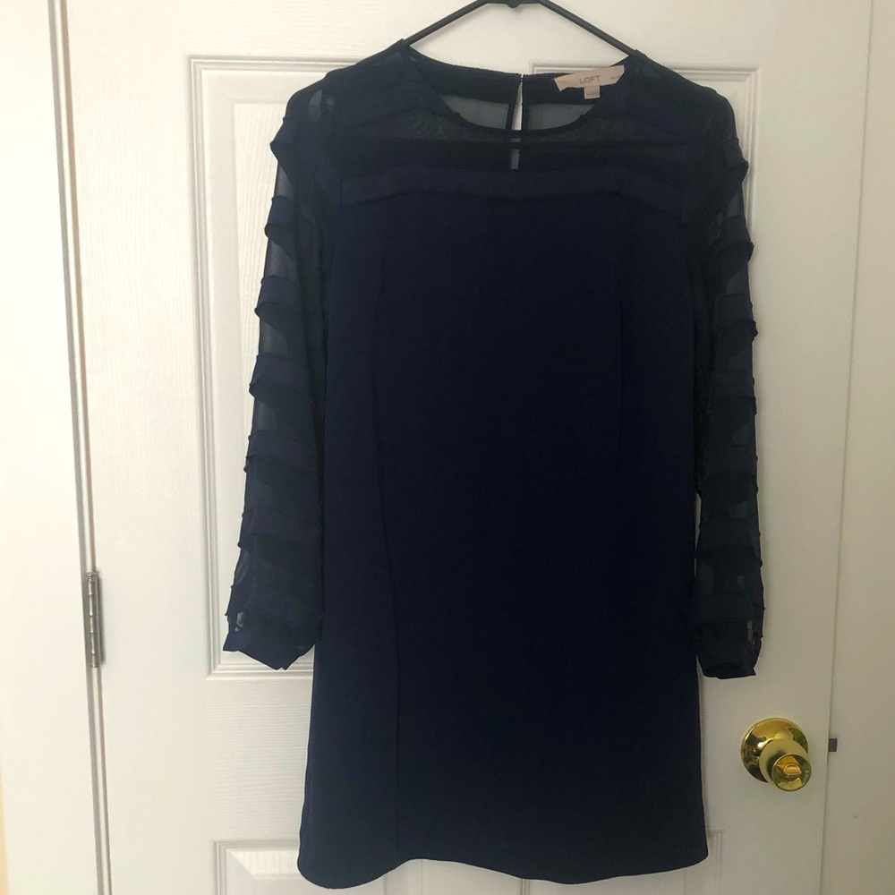 LOFT long sleeve cocktail dress